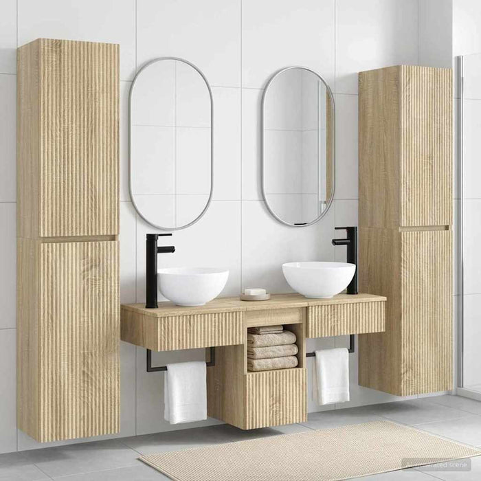 Set de mobilier pentru baie 5 buc. Stejar Sonoma WALTI