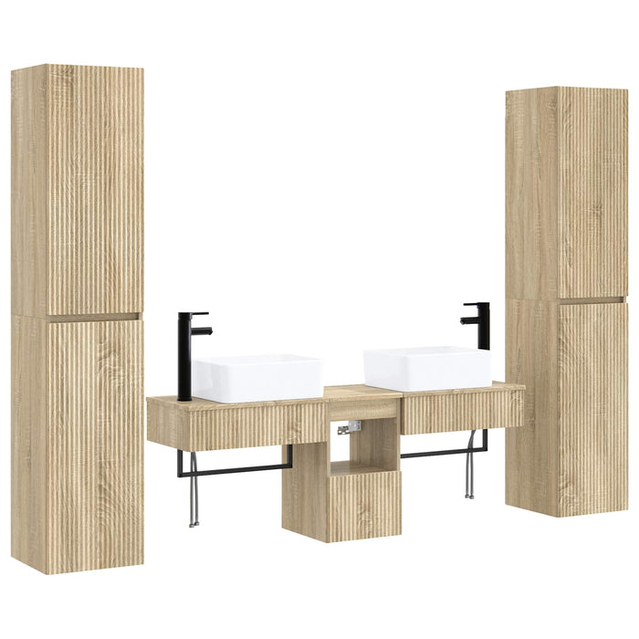 Set de mobilier pentru baie 5 buc. Stejar Sonoma WALTI