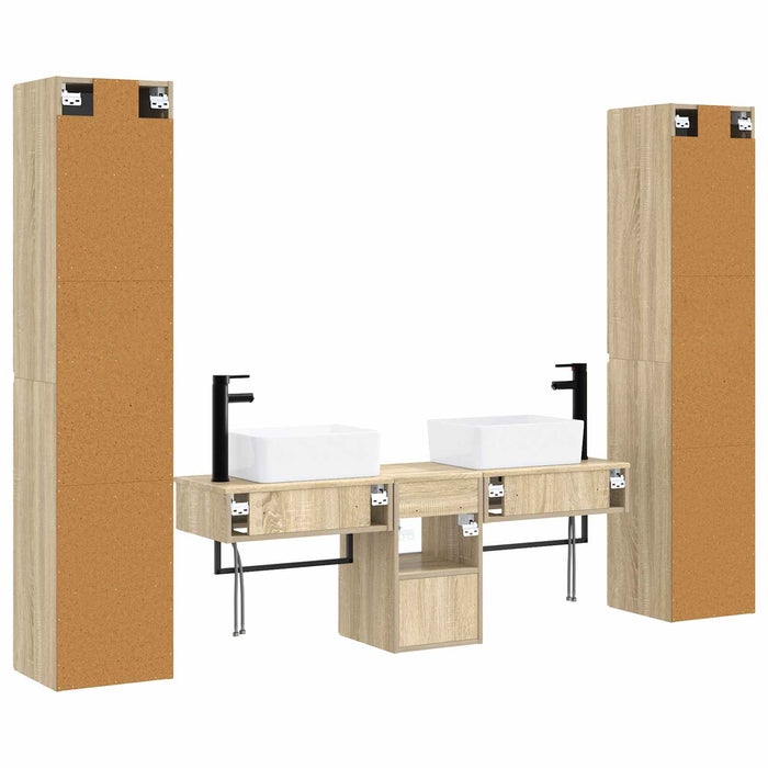 Set de mobilier pentru baie 5 buc. Stejar Sonoma WALTI