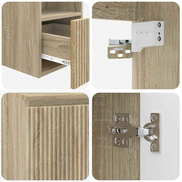 Set de mobilier pentru baie 5 buc. Stejar Sonoma WALTI