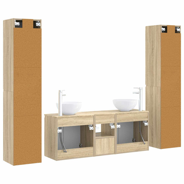 Set de mobilier pentru baie 5 buc. Stejar Sonoma WALTI