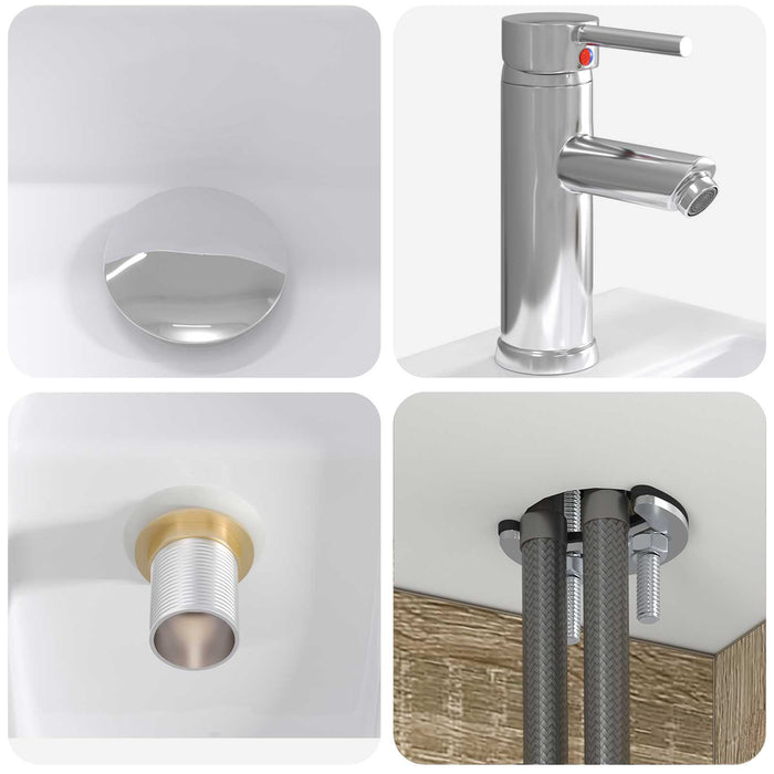 Set de mobilier pentru baie 5 buc. Stejar Sonoma WALTI