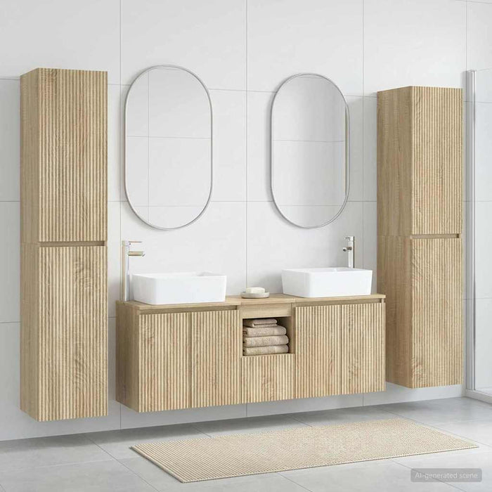 Set de mobilier pentru baie 5 buc. Stejar Sonoma WALTI
