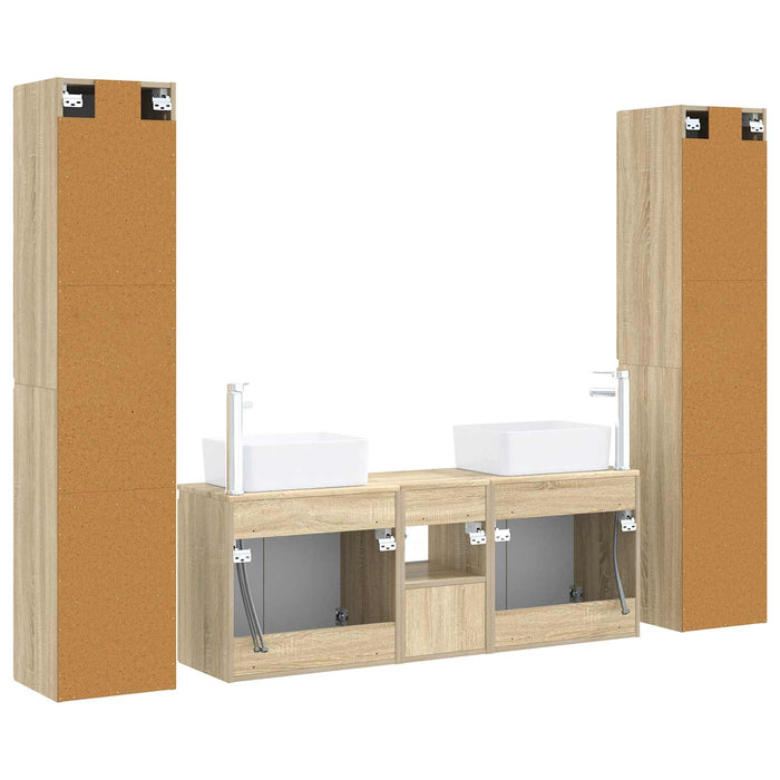 Set de mobilier pentru baie 5 buc. Stejar Sonoma WALTI