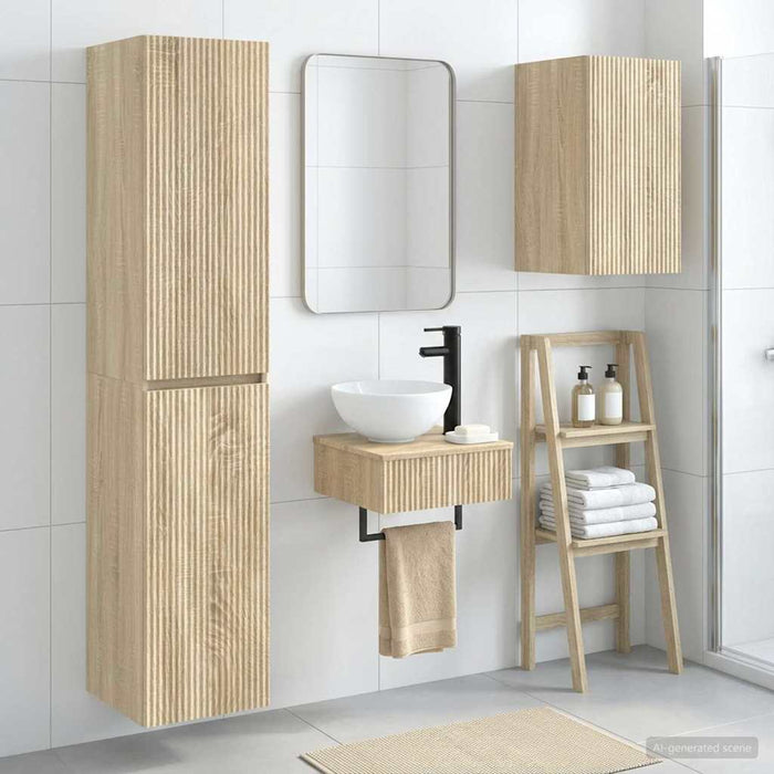 Set de mobilier pentru baie 3 buc. Stejar Sonoma WALTI