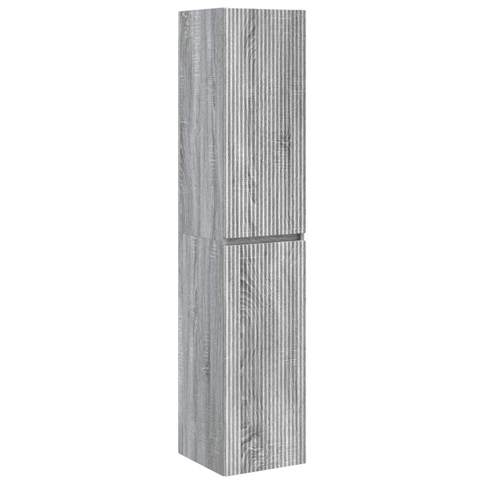 Set de mobilier pentru baie 3 buc. Sonoma gri WALTI