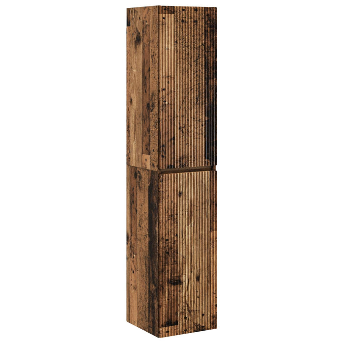 Set de mobilier pentru baie 3 buc. Lemn vechi WALTI
