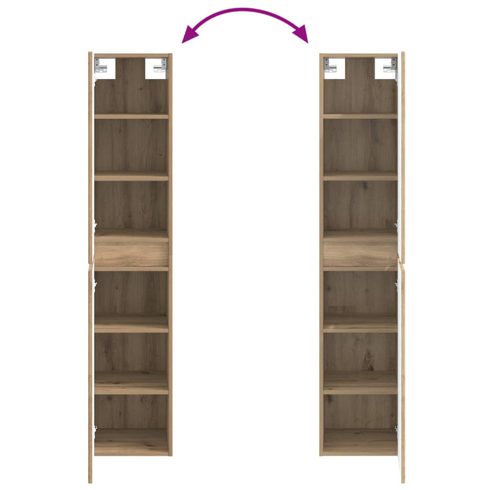 Set de mobilier pentru baie 3 buc. Stejar Artizanal WALTI