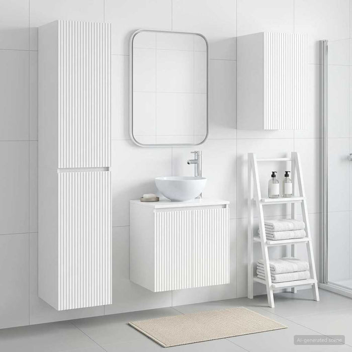 Set de mobilier pentru baie 3 buc. Alb 33 x 34,5 x 160 cm WALTI