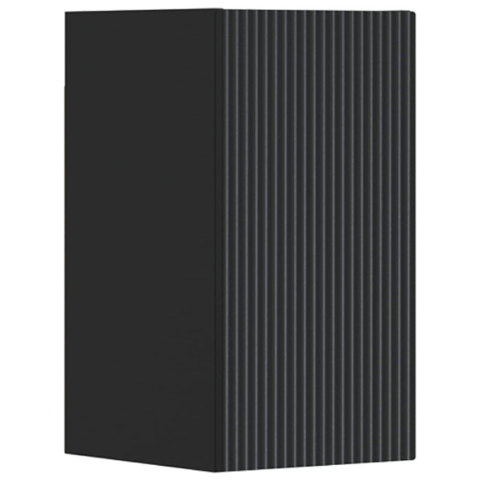 Set de mobilier pentru baie 3 buc. Negru 33 x 34,5 x 160 cm WALTI
