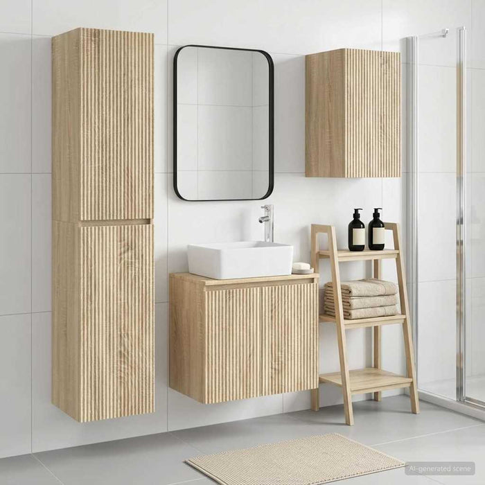 Set de mobilier pentru baie 3 buc. Stejar Sonoma WALTI