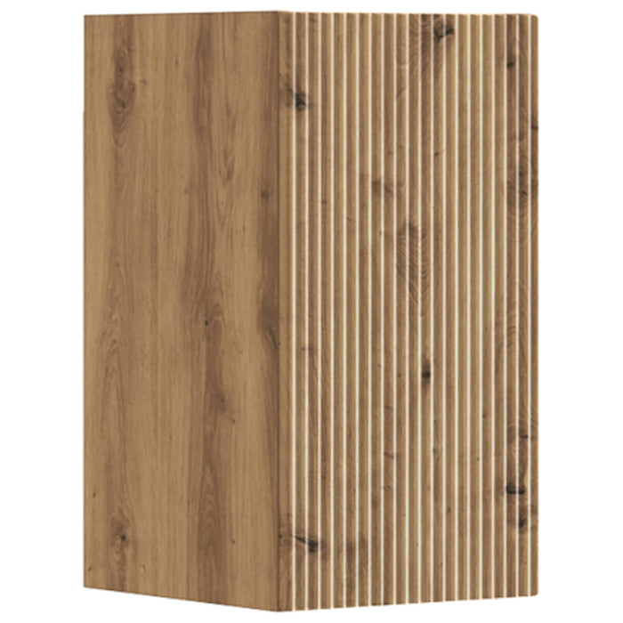 Set de mobilier pentru baie 3 buc. Stejar Artizanal WALTI