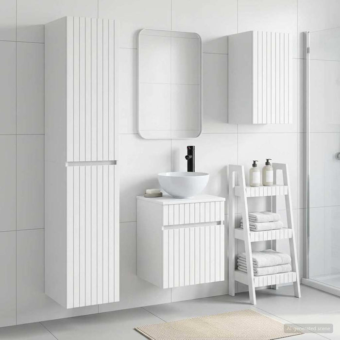 Set de mobilier pentru baie 3 buc. Alb 33 x 34,5 x 160 cm WALTI