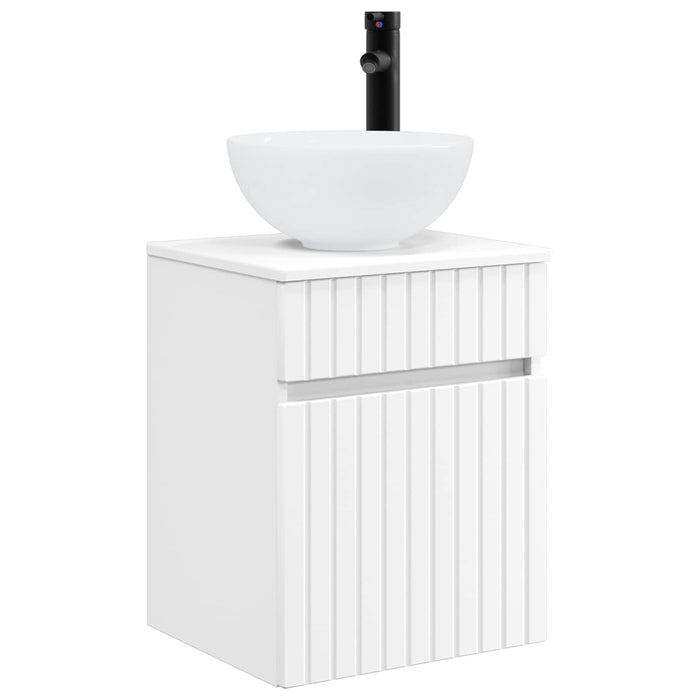Set de mobilier pentru baie 3 buc. Alb 33 x 34,5 x 160 cm WALTI