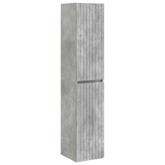 Set de mobilier pentru baie 3 buc. Gri Beton 33 x 34,5 x 160 cm WALTI