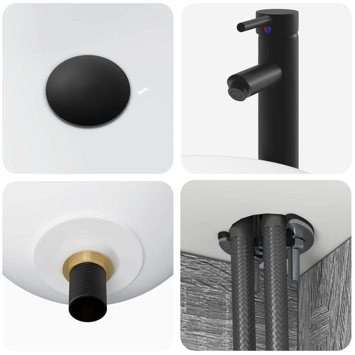 Set de mobilier pentru baie 3 buc. Sonoma gri WALTI