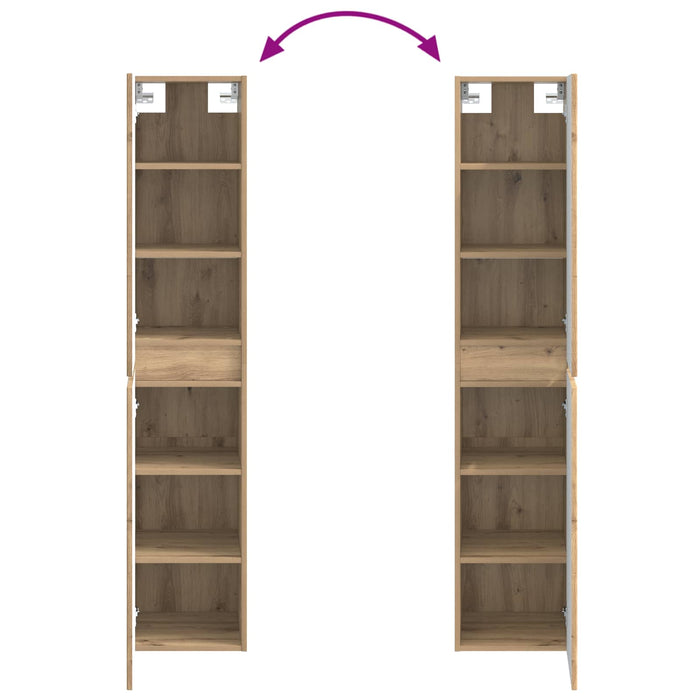 Set de mobilier pentru baie 3 buc. Stejar Artizanal WALTI