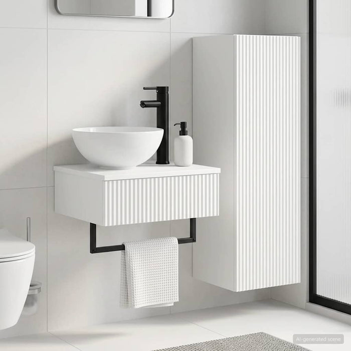 Set de mobilier pentru baie 2 buc. Alb 33 x 34,5 x 100 cm WALTI