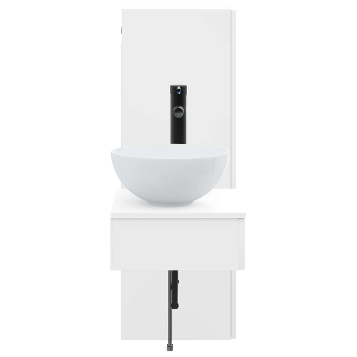 Set de mobilier pentru baie 2 buc. Alb 33 x 34,5 x 100 cm WALTI