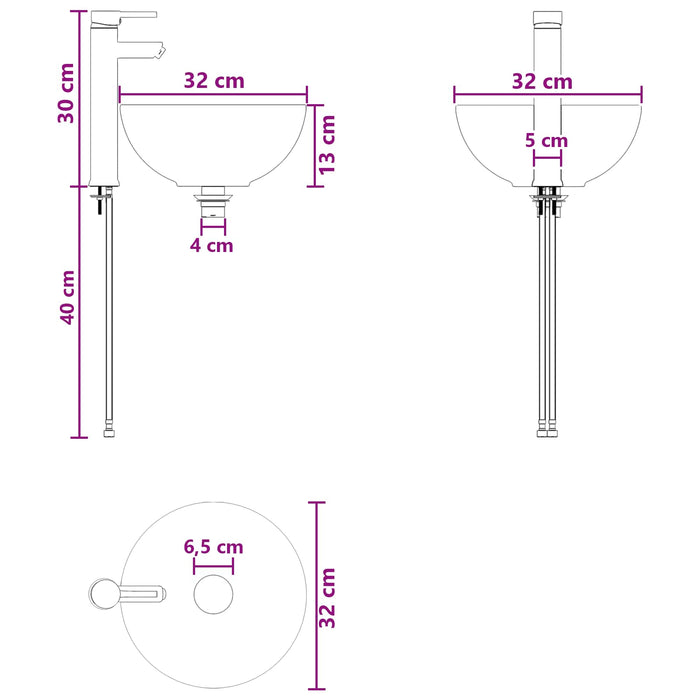 Set de mobilier pentru baie 2 buc. Alb foarte lucios WALTI