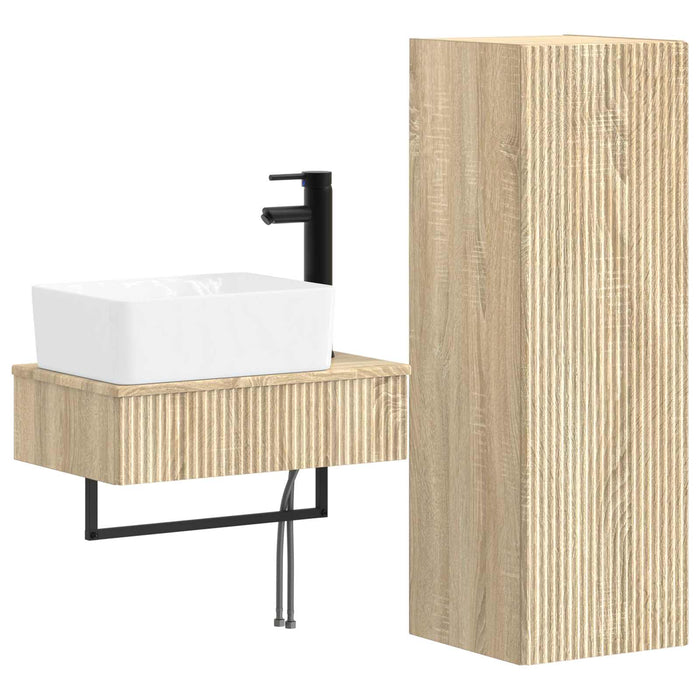 Set de mobilier pentru baie 2 buc. Stejar Sonoma WALTI