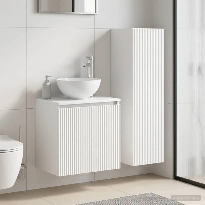 Set de mobilier pentru baie 2 buc. Alb 33 x 34,5 x 100 cm WALTI
