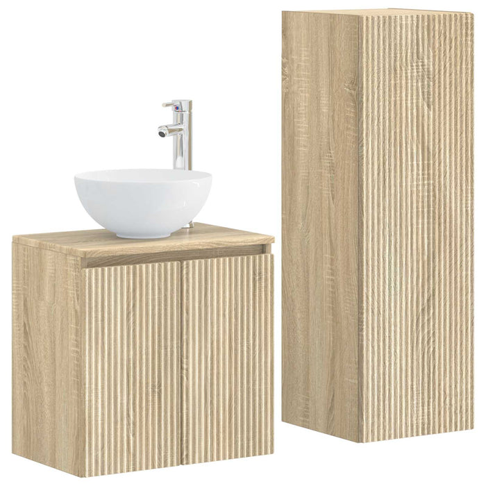Set de mobilier pentru baie 2 buc. Stejar Sonoma WALTI