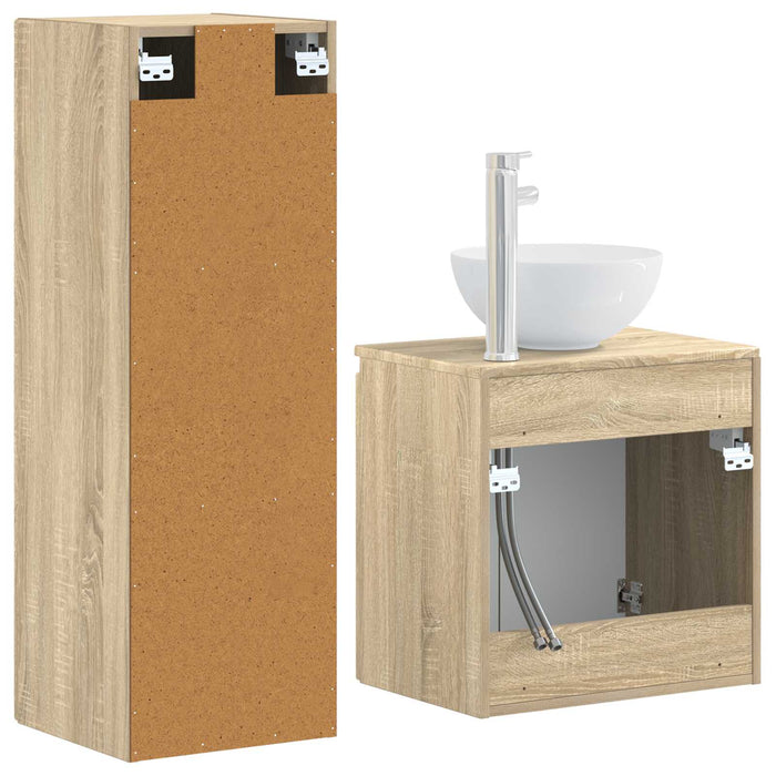 Set de mobilier pentru baie 2 buc. Stejar Sonoma WALTI