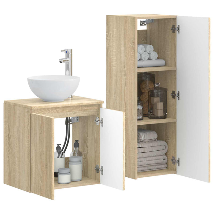 Set de mobilier pentru baie 2 buc. Stejar Sonoma WALTI