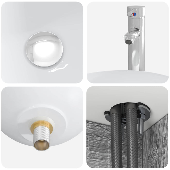 Set de mobilier pentru baie 2 buc. Sonoma gri WALTI