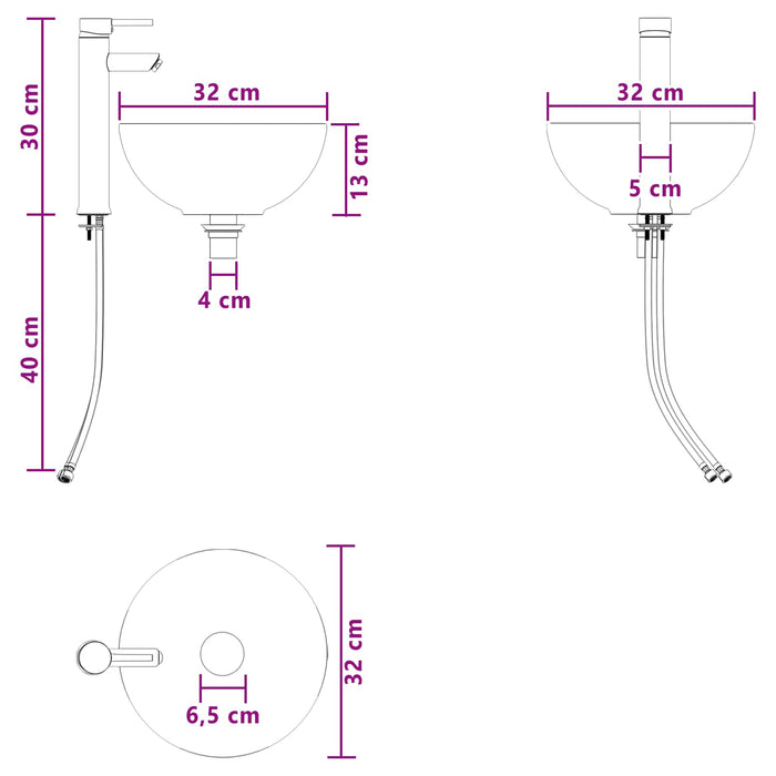 Set de mobilier pentru baie 2 buc. Sonoma gri WALTI