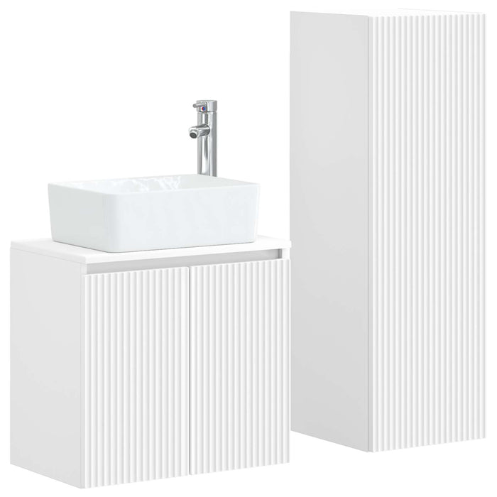 Set de mobilier pentru baie 2 buc. Alb 33 x 34,5 x 100 cm WALTI