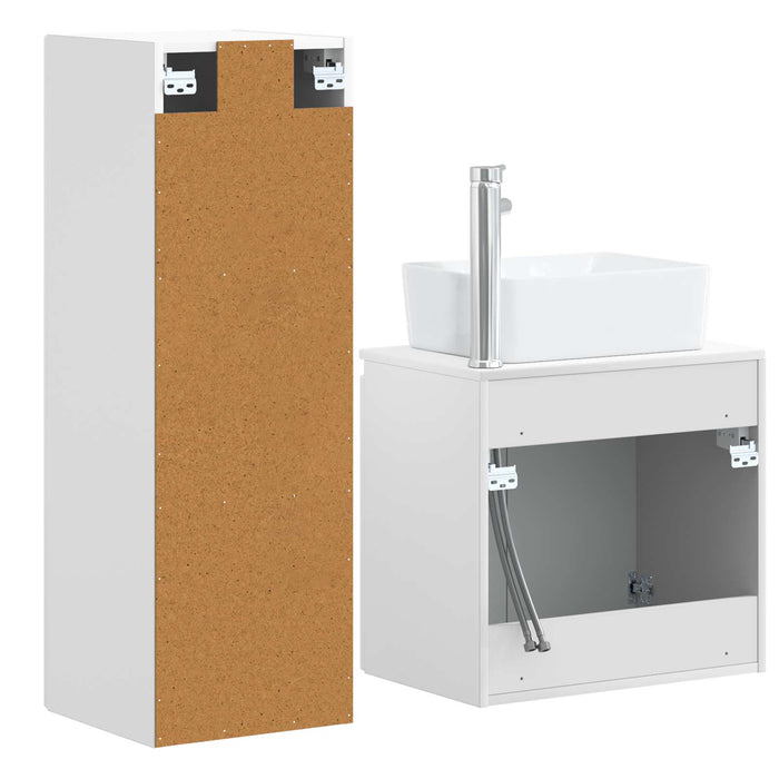 Set de mobilier pentru baie 2 buc. Alb 33 x 34,5 x 100 cm WALTI