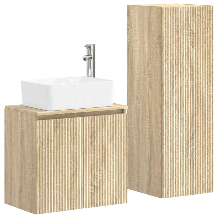 Set de mobilier pentru baie 2 buc. Stejar Sonoma WALTI