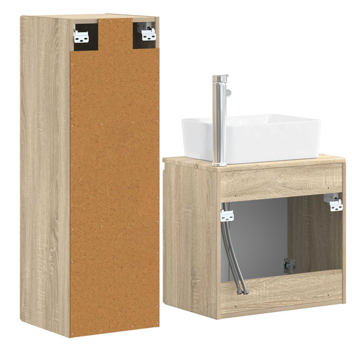 Set de mobilier pentru baie 2 buc. Stejar Sonoma WALTI