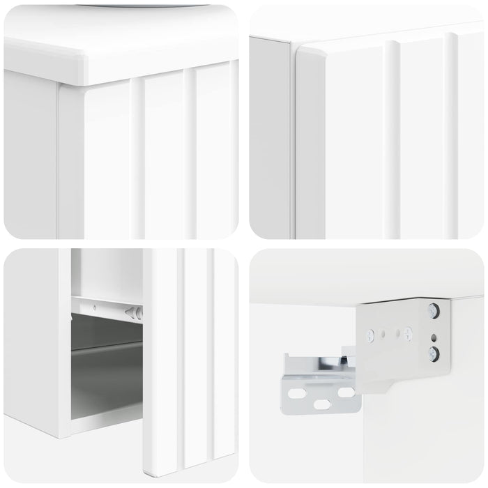 Set de mobilier pentru baie 2 buc. Alb 33 x 34,5 x 100 cm WALTI