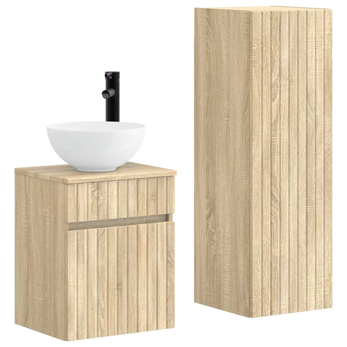Set de mobilier pentru baie 2 buc. Stejar Sonoma WALTI