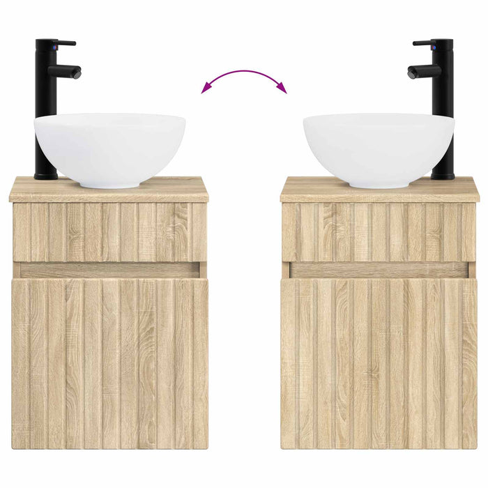 Set de mobilier pentru baie 2 buc. Stejar Sonoma WALTI