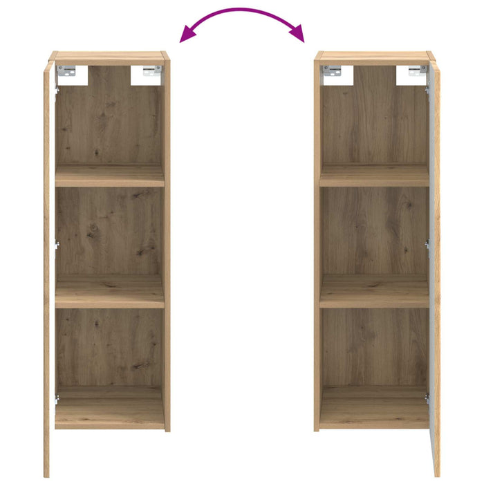 Set de mobilier pentru baie 2 buc. Stejar Artizanal WALTI