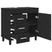 Mobilă de baie cu chiuvetă Negru 60 x 35 x 60 cm Lemn prelucrat - WALTI WALTI