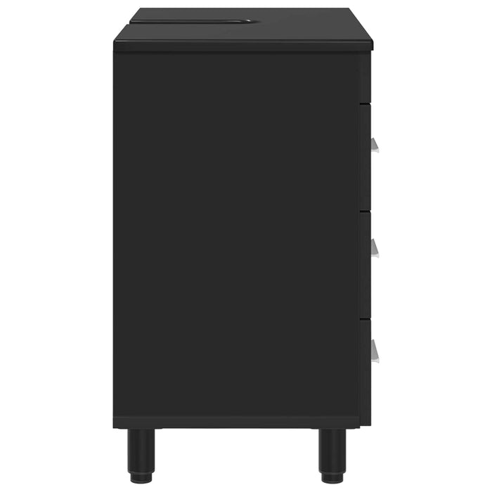 Mobilă de baie cu chiuvetă Negru 60 x 35 x 60 cm Lemn prelucrat - WALTI WALTI