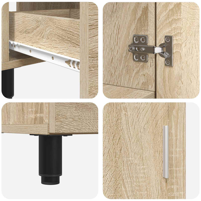 Unitate Vanity pentru Baie Stejar Sonoma 60 x 35 x 60 cm - WALTI WALTI
