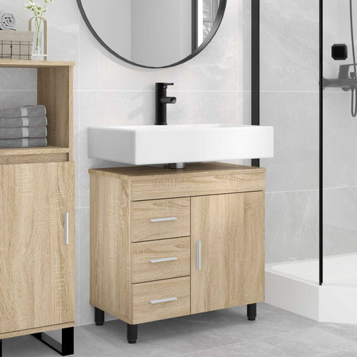 Unitate Vanity pentru Baie Stejar Sonoma 60 x 35 x 60 cm - WALTI WALTI