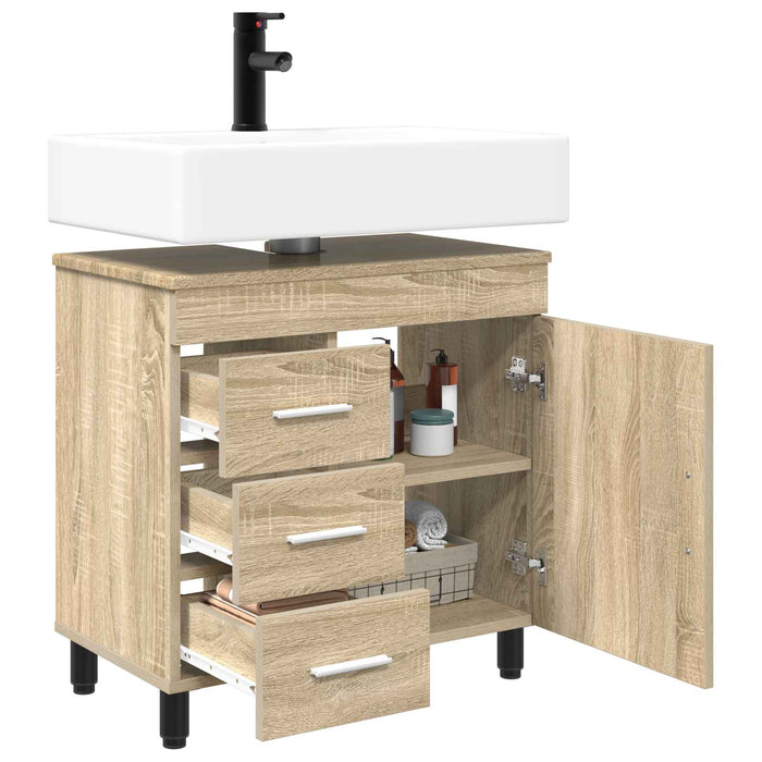Unitate Vanity pentru Baie Stejar Sonoma 60 x 35 x 60 cm - WALTI WALTI