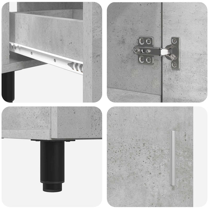 Unitate Vanity pentru Baie Gri Beton 60 x 35 x 60 cm - WALTI WALTI