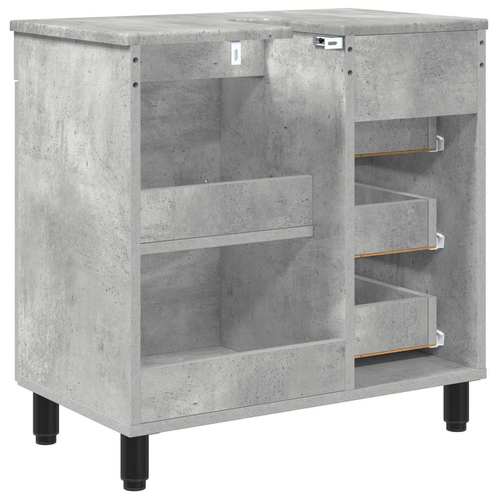 Unitate Vanity pentru Baie Gri Beton 60 x 35 x 60 cm - WALTI WALTI