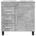 Unitate Vanity pentru Baie Gri Beton 60 x 35 x 60 cm - WALTI WALTI