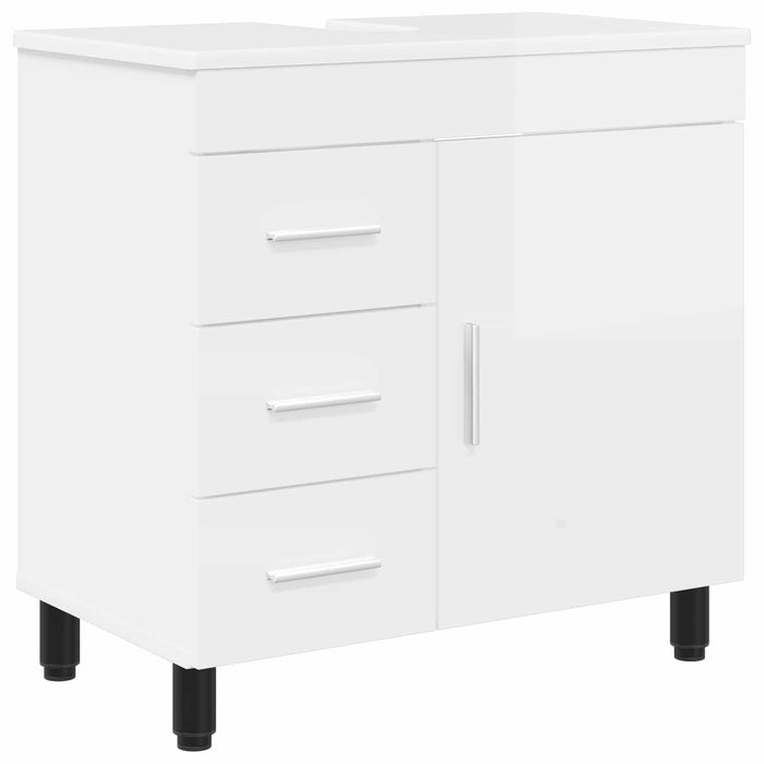 Unitate Vanity pentru Baie Alb foarte lucios 60 x 35 x 60 cm - WALTI WALTI
