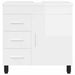 Unitate Vanity pentru Baie Alb foarte lucios 60 x 35 x 60 cm - WALTI WALTI
