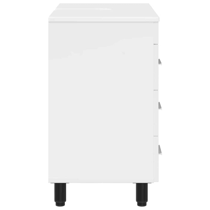 Unitate Vanity pentru Baie Alb foarte lucios 60 x 35 x 60 cm - WALTI WALTI